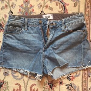 Paige cut off denim short
